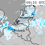 Radarbeelden van Nederland 10:45 UTC