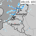 Radarbeelden van Nederland 10:45 UTC