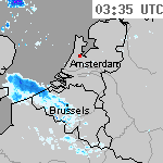 Radarbeelden van Nederland 05:05 UTC