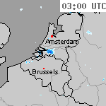 Radarbeelden van Nederland 04:25 UTC