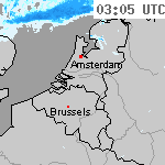 Radarbeelden van Nederland 04:35 UTC