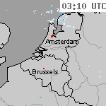 Radarbeelden van Nederland 04:40 UTC