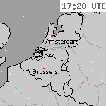 Radarbeelden van Nederland 18:50 UTC