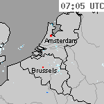 Radarbeelden van Nederland 08:35 UTC