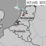 Radarbeelden van Nederland 08:35 UTC