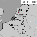 Radarbeelden van Nederland 21:45 UTC