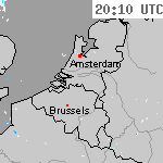 Radarbeelden van Nederland 21:40 UTC
