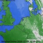 Satellietbeelden van Nederland