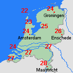 Verwachting do, 07-08 Nederland