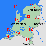 Verwachting vr, 14-11 Nederland