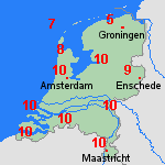 Verwachting za, 07-02 Nederland