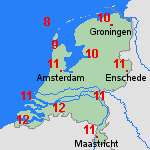 Verwachting ma, 23-02 Nederland