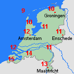 Verwachting di, 24-02 Nederland