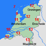 Verwachting za, 28-02 Nederland