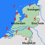 Verwachting za, 14-03 Nederland