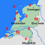 Verwachting za, 28-03 Nederland