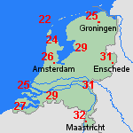 Verwachting za, 15-08 Nederland