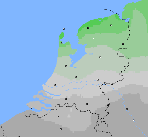 Bewolking Nederland