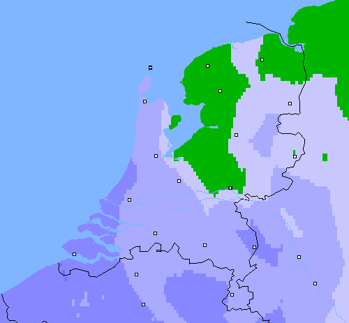 Neerslag (24 uur) Nederland