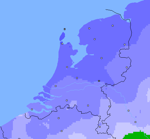 Neerslag (24 uur) Nederland