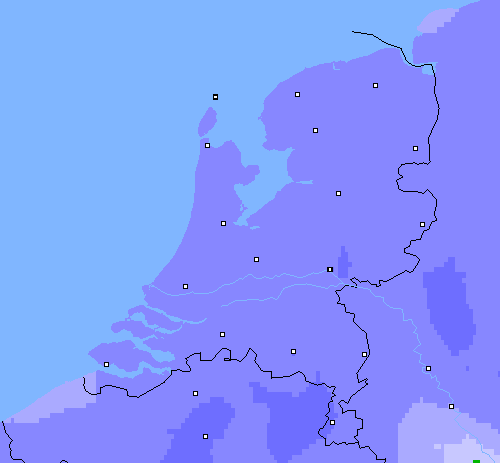 Neerslag (24 uur) Nederland