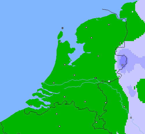Neerslag (24 uur) Nederland