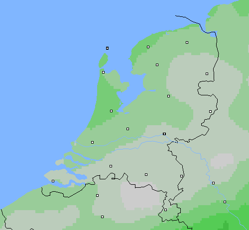 Bewolking Nederland