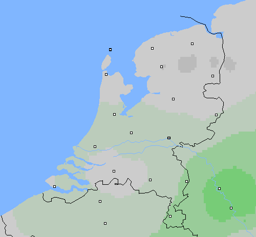 Bewolking Nederland
