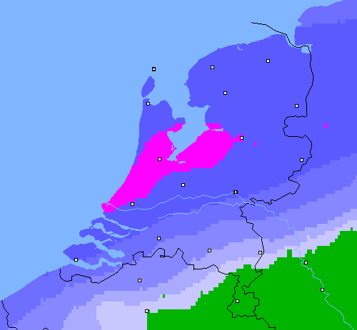 Neerslag (24 uur) Nederland