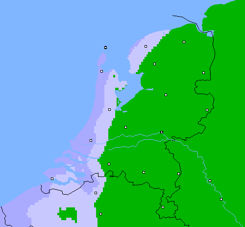 Neerslag (24 uur) Nederland