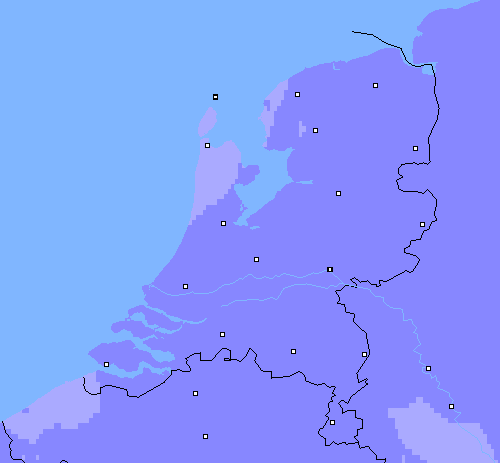 Neerslag (24 uur) Nederland