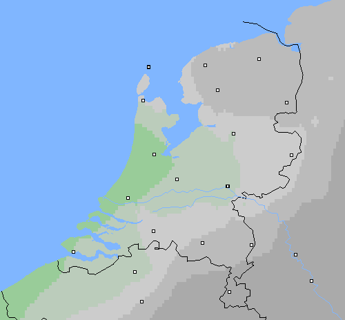 Bewolking Nederland