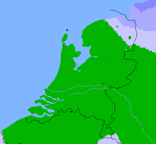 Neerslag (24 uur) Nederland