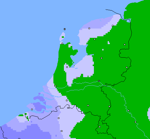 Neerslag (24 uur) Nederland