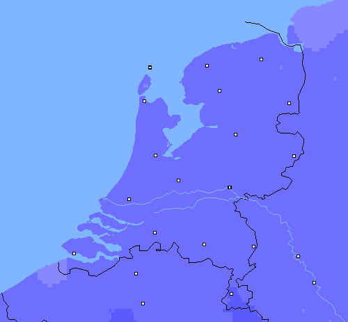 Neerslag (24 uur) Nederland