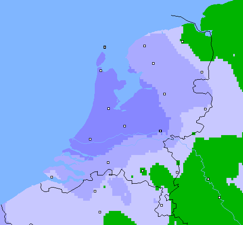Neerslag (24 uur) Nederland
