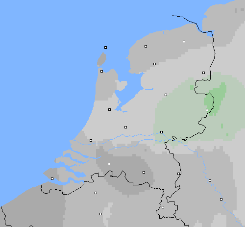Bewolking Nederland