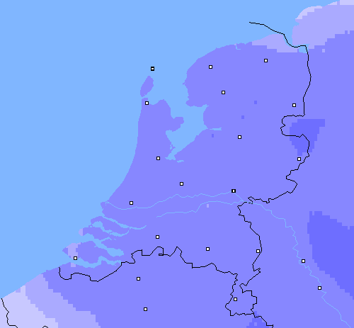 Neerslag (24 uur) Nederland