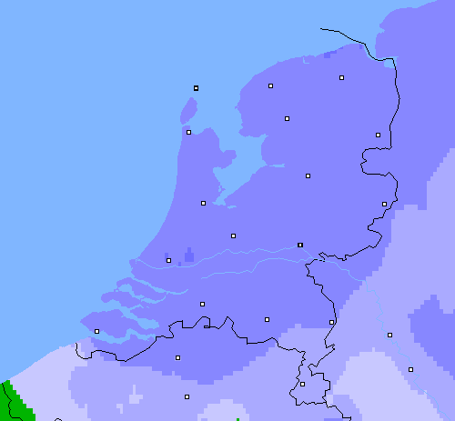 Neerslag (24 uur) Nederland