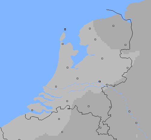 Bewolking Nederland