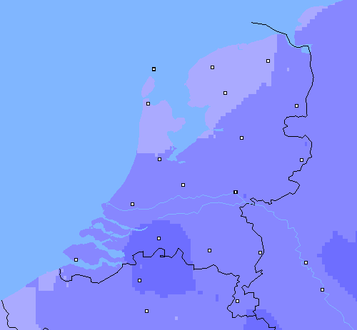 Neerslag (24 uur) Nederland