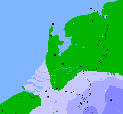Neerslag (24 uur) Nederland
