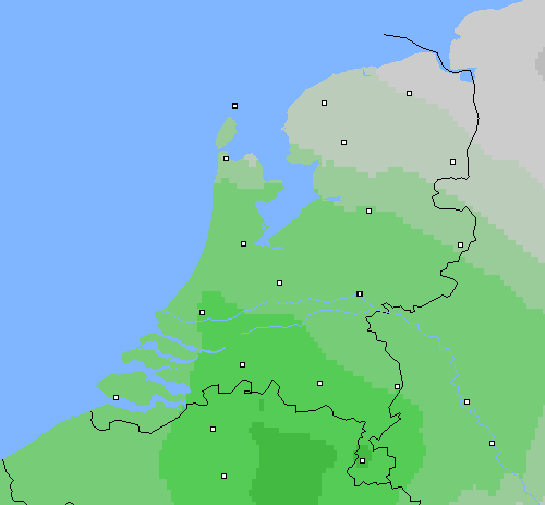 Bewolking Nederland