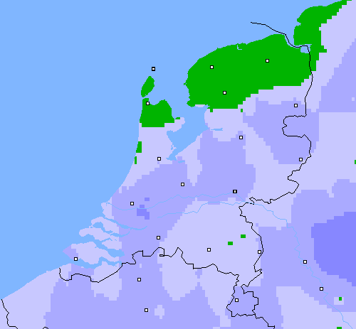 Neerslag (24 uur) Nederland