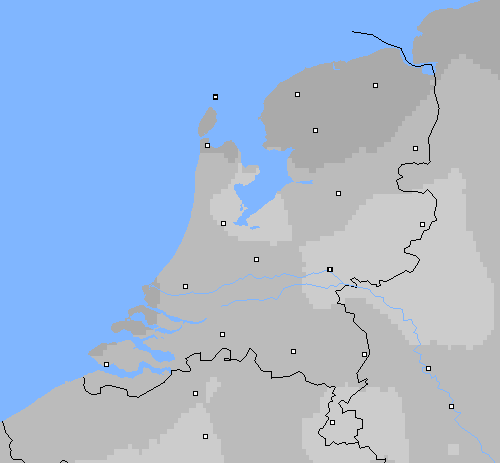 Bewolking Nederland