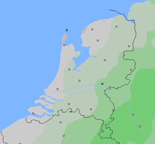 Bewolking Nederland