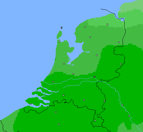 Bewolking Nederland