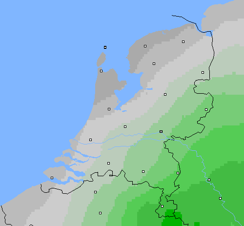 Bewolking Nederland