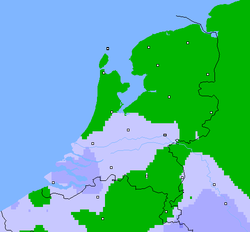 Neerslag (24 uur) Nederland