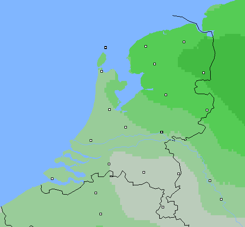 Bewolking Nederland